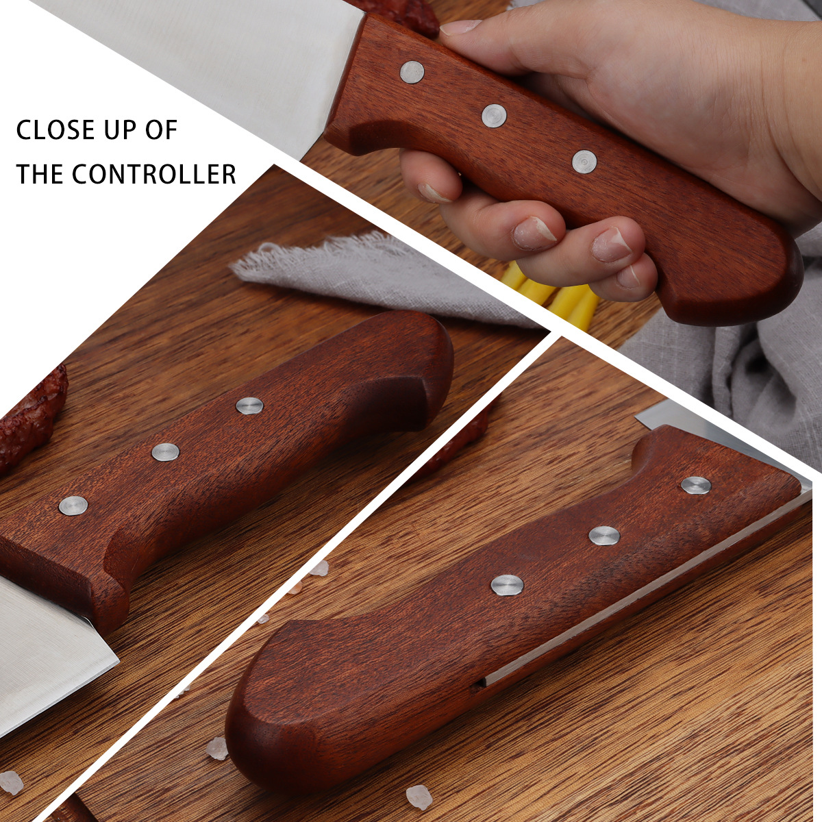 Wood‑Handled Kitchen Knives