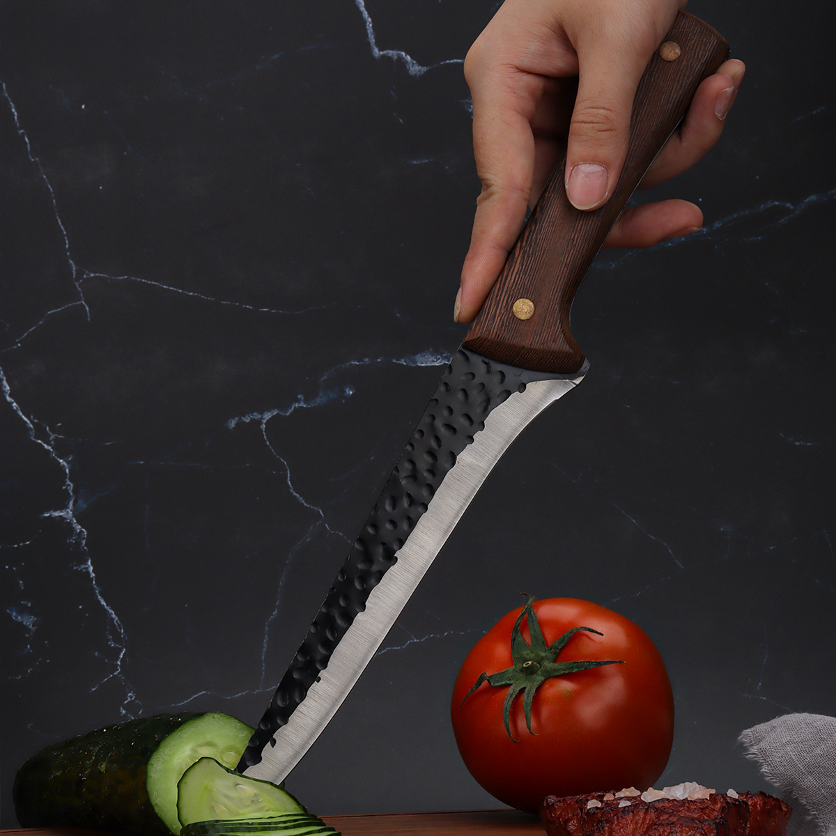 Wood‑Handled Kitchen Knives
